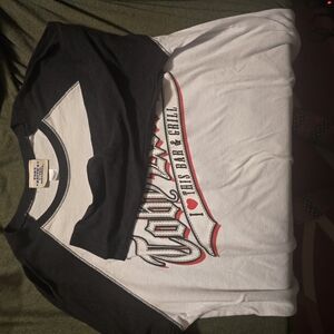 White and Black Toby Keith Graphic T-Shirt